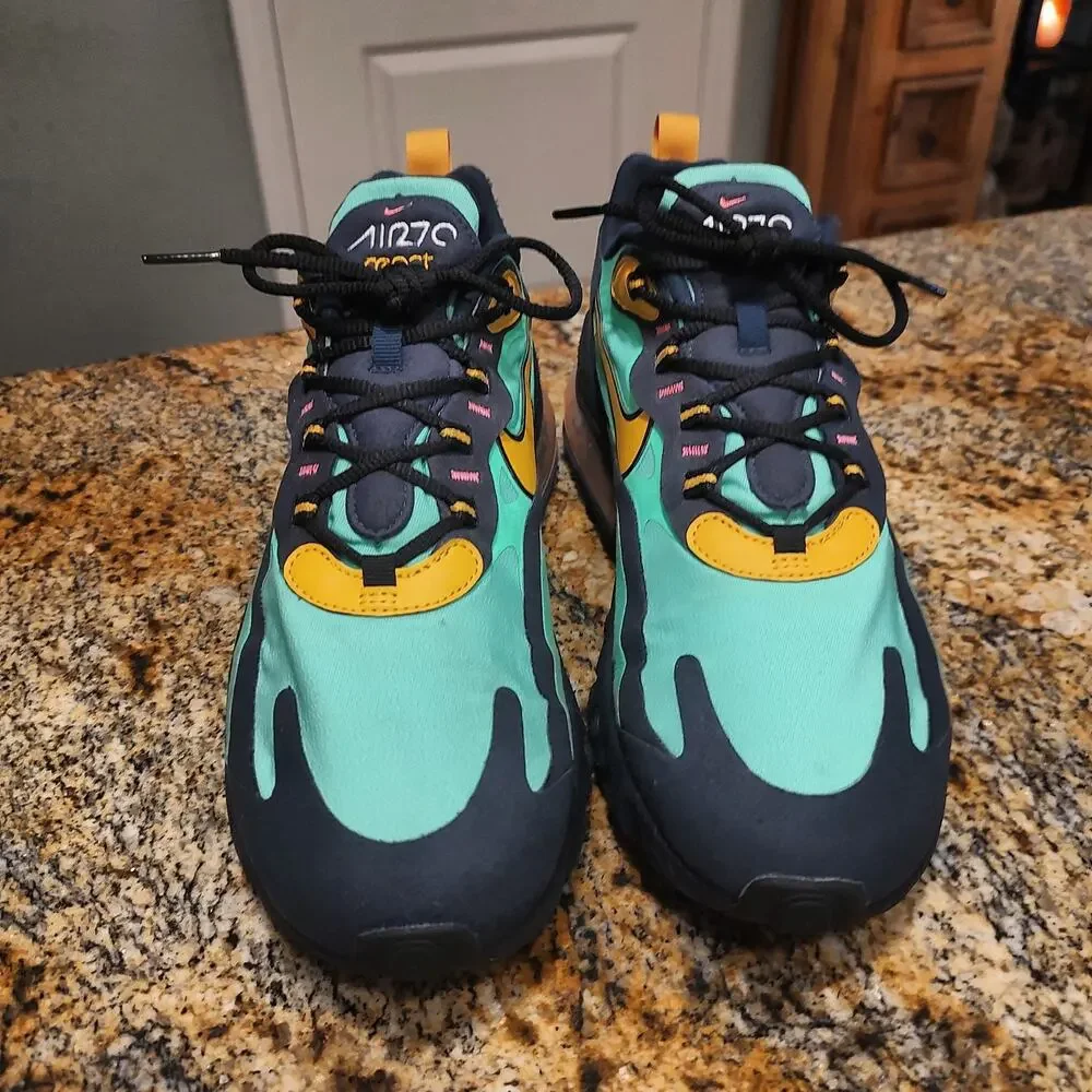 Nike Air Max 270 React Sneakers Size 8.5 ID AO4971-300